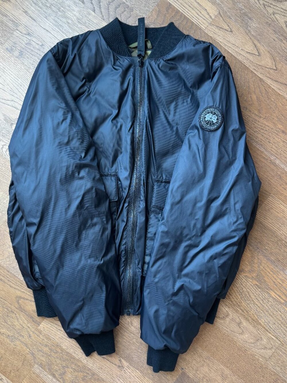 Canada Goose North Shore Reversible Camo Black Bomber Jacket Camouflage Puffer L - Picture 10 of 12